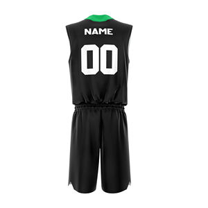 Ensemble Maillot et Short de Basketball Personnalisé pour Homme en Polyester Respirant pour l'Entraînement Estival avec Logo par Sublimation et Nom d'Équipe – Vente en Gros - Product Image 4