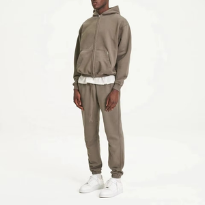 OEM 2025 personalizado Streetwear Sudadera con capucha para hombres y mujeres Venta caliente 100% algodón impermeable doble cremalleras al por mayor - Product Image 3