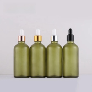 Botellas de Vidrio Verde Oliva de 30ml, 50ml y 100ml con Gotero, Resistentes a los Rayos UV y a Fugas, para Suero para el Cuidado de la Piel y <span class=keywords><strong>Aceites</strong></span> Esenciales - Product Image 2