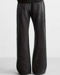 Pantalones vaqueros holgados personalizados para Hombre, estilo Vintage de alta calidad, diseño ecológico con tejido de punto, pantalones informales cómodos para Hombre - Product Image 3