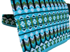 Tapis de selle de cheval de spectacle occidental de conception traditionnelle tissée à la main de Nouvelle-Zélande exquise - Product Image 4