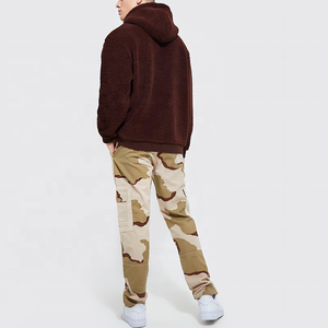 Customization OEM <b>Men's</b> Winter Solid Sherpa Polar Fleece <b>Pullover</b> <b>Jackets</b> Wholesale Sherpa <b>Jacket</b> - Product Image 5