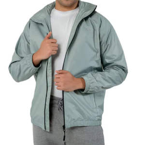 Chaqueta Deportiva Retro de Nailon con Cremallera para Hombre, Personalizada con Logotipo Bordado, Ribete, Chaqueta Impermeable de Softshell para Exteriores, Talla Grande - Product Image 3