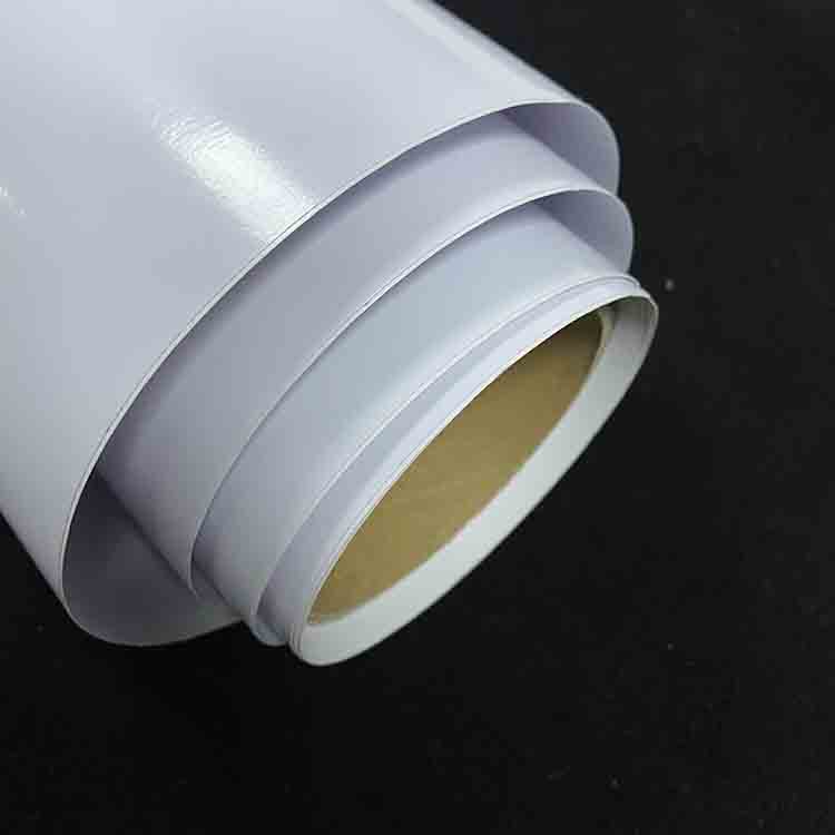 Shanghai Allsign 120gsm 140gsm Glossy/ Matt White Printing Self Adhesive Vinyl Sticker Roll Self Adhesive Vinyl for Advertising