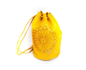Sac à dos en cuir véritable fait à la main marocain Vintage Rock Fashion Style Sac Dos Unisex Bohème Look OEM Disponible toutes les saisons - Product Image 4