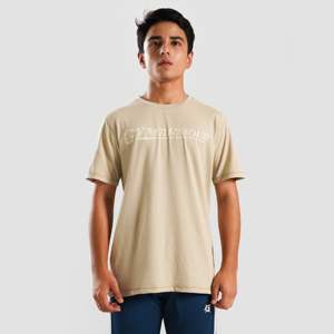 T-shirt de gymnastique à manches courtes beige Youth M124 - Product Image 1