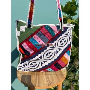 Sac fourre-tout indien Boho fait à la main nouveau imprimé coupe travail femmes marché sac fourre-tout sac écologique durable robuste épicerie - Product Image 2