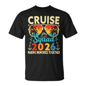 T-shirt coordinata per il viaggio estivo 2026 Cruise Squad - Perfetta per il gruppo e promozionale - Product Image 1