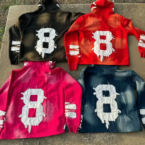 Parches de letras con logotipo personalizado de alta calidad, estampado de pantalla bordado, pantalones de chándal acampanados apilados ligeros de secado rápido transpirables para invierno - Product Image 4