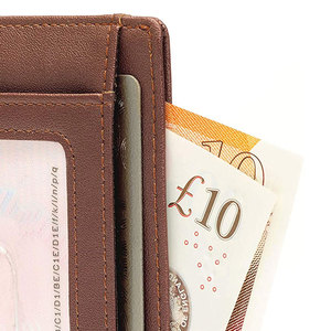 กระเป๋าสตางค์หนังวัวแท้สำหรับผู้ชาย ดีไซน์โลโก้แบบกำหนดเอง ปี 2026 ราคาขายส่ง กระเป๋าสตางค์ผู้ชายสำหรับขาย - Product Image 3