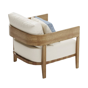 Sofás de Jardín, Sillón de Madera de Teca Tapizado con Acabado Natural para Comedor, Sofás de Jardín, Muebles de Exterior para Patio - Product Image 4