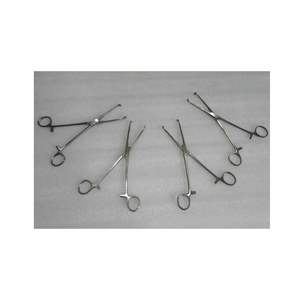Venta caliente 4PCs Allis Tissue Forceps Set | Instrumentos de cirugía laparoscópica y abierta de acero inoxidable de 8 pulgadas - Product Image 1
