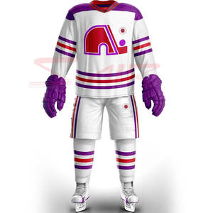 Jersey de hockey sobre hielo ajustado de alta calidad hecho a medida uniforme deportivo con logotipo y nombre del equipo OEM estilo de conjunto bordado - Product Image 5