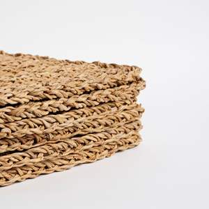 Rectangular Water Hyacinth Woven Placemat Eco friendly products Made in Vietnam <b>Table</b> decoration Woven Placemat Wholesale Modern - Product Image 4