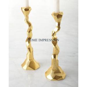 เชิงเทียนทองเหลืองชุบทองชุดเชิงเทียน2ชิ้น - Product Image 1