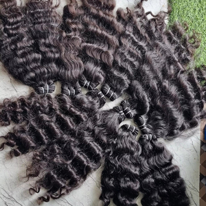 ผมต่อแบบหยิกเรมี่บริสุทธิ์จากอินเดียผมต่อแบบเส้นผมบริสุทธิ์บริสุทธิ์บริสุทธิ์ผมหยิกแบบเส้นเดียว100ก. จากอินเดีย - Product Image 3