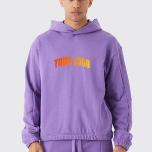 เสื้อฮู้ดดี้ผู้ชายสไตล์วินเทจ ผ้าฝ้ายเนื้อหนา ทรงโอเวอร์ไซส์ ระบายอากาศได้ดี ผสมโพลีเอสเตอร์ เหมาะสำหรับฤดูใบไม้ร่วง - Product Image 4