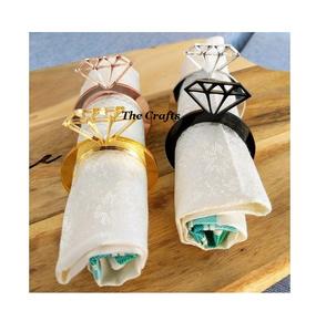 Juego de Anillos para Servilletas de Acero Inoxidable, Cuatro Colores Diferentes, Calidad Superior, Decoración para Mesa de Boda - Product Image 1