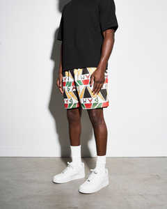 Custom Logo Sports Shorts Sublimation Print Trendy High Quality Fabrics Basketball Casual Elastic Double <b>Layer</b> Mesh Shorts - Product Image 5