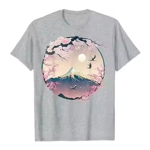 เสื้อยืดคอกลมคลาสสิกสำหรับผู้ชาย ผ้าฝ้ายพรีเมียม 100% พิมพ์ลายเรียบ สำหรับฤดูร้อนและฤดูใบไม้ร่วง มีหลายสีให้เลือก - Product Image 2