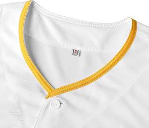 Camisetas de béisbol con botones personalizables para adultos Diseño único con características transpirables Hecho en fábrica para ropa informal - Product Image 4