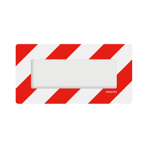LongLife Trasparente - Marcatura del Pavimento Finestra del Pavimento, autoadesivo 1/2 DIN A4, Rosso/Bianco, 10 pz. / Confezione - Product Image 1