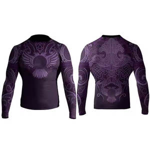 Meilleure vente Haut d'entraînement pour hommes Compression Rash Guard BJJ Chemise de compression Premium Gym MMA Hauts actifs de qualité supérieure - Product Image 3