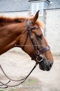 Brida de caballo de cuero MOQ bajo Estilos ingleses occidentales personalizados Brida de equitación de cuero genuino Proveedor al por mayor tendencia 2025 - Product Image 6