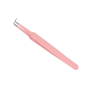 Pinzas de pestañas de belleza de joyería recta personalizada de etiqueta privada suministros de extensión de pestañas antiestáticas coloridas - Product Image 4