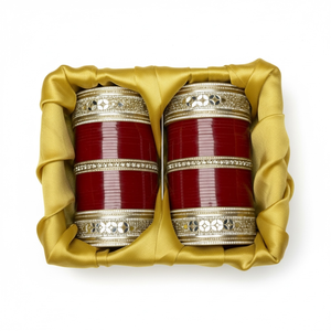 Conjunto de Brazaletes de Novia Rojos Virales con Perlas y Chapado en Oro, Brazaletes de Boda Modernos, Joyería de Imitación Premium a Precio de Mayoreo - Product Image 2