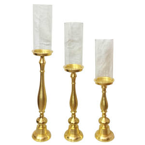 Portavelas con acabado antiguo de latón, soporte de mesa de Metal decorativo, nuevo estilo, soporte de vela hecho a mano de alta calidad - Product Image 2