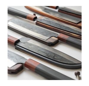 Couteaux de cuisine japonais classiques de qualité supérieure - Couteaux de chef en acier au carbone martelé du Vietnam - Product Image 1