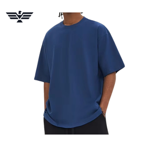2025 superventas 350 gramos de gran tamaño camisetas de Jersey para hombres logotipo personalizado profesional impreso patrón sólido Serigrafía - Product Image 1