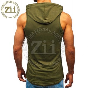 Pakistan fait hommes Gym Fitness Hoodies dernière conception XS taille tissu doux Street Wear motif imprimé teint uni pour l'hiver - Product Image 4