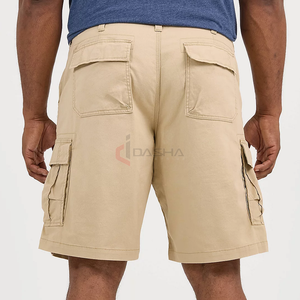 Algodón Chino Shorts Verano Clásico Ajuste Elástico Casual Negocios Cintura media Pantalones cortos de lujo Logotipo personalizado Fabricante - Product Image 1