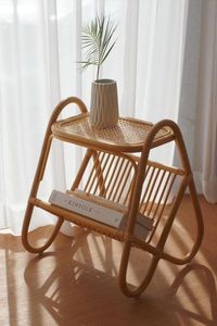 Mesa nórdica de ratán decorativa demandada Caliente con base, mesa de ratán antideslizante móvil respetuosa con el medio ambiente, ligera en peso - Product Image 6