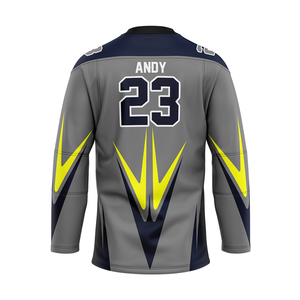 Camiseta de hockey sobre hielo con logotipo personalizado, impresión por sublimación, de bajo precio uniforme de equipo, ropa deportiva - Product Image 2