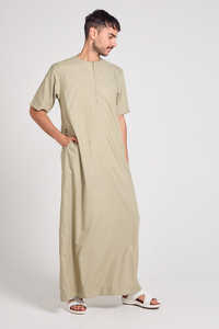 Thobe / Thawb alta calidad mejor diseño hombres musulmán Thobe uniforme de talla grande precio barato hombres musulmanes Thobe - Product Image 6