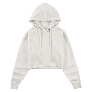 Hoodies courts unis en gros, sweat-shirt court blanc - Product Image 1