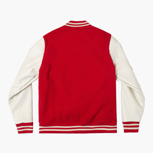 2026 Custom Logo Embroidery Baseball Varsity <b>Jacket</b> for <b>Men</b> Wholesale <b>Leather</b> Sleeves CollegeBaseballjacket for <b>men</b> DDP Shipping - Product Image 2