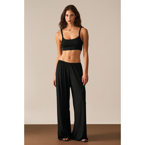 ETHIQUET UNDEA Pantalon de survêtement pour femme en tissu viscose doux et extensible, coupe ample et confortable - Product Image 4