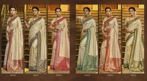 Beautiful Silk Banarasi Sarees with Zari Weaving Party Style All Seasons for Wholesale - Product Image 2