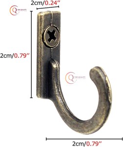 Haute qualité décoratif salon Style Simple en laiton mur patères monté vêtements sac à main cintre pour chambre et salon - Product Image 2