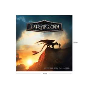 Calendario Impreso de la Película de Acción en Vivo 'Cómo Entrenar a tu Dragón 2026' - Product Image 2