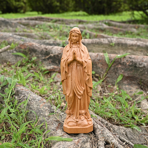 Phụ nữ của chúng tôi của lourdes gỗ điêu khắc, thanh lịch cầu nguyện pose khắc tượng cho Công Giáo lòng sùng kính & hiển thị - Product Image 2