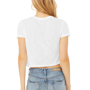 Camiseta corta ecológica de alta calidad para mujer, camiseta de talla grande fabricada en Pakistán, para el verano - Product Image 3