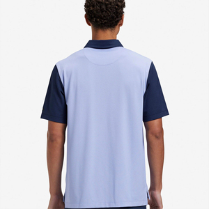 กอล์ฟทันสมัยทันสมัยสำหรับผู้ชายเสื้อโปโลเข้ารูปใส่สบายระบายอากาศลายพื้นขนาดพิเศษ - Product Image 3