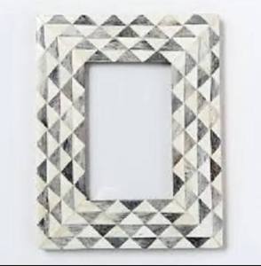 100% Best Quality Polished Rectangle Bone Inlay European <b>Photo</b> <b>Frame</b> with Love Style Line Design for Home or Hotel Decor - Product Image 3