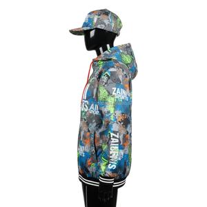 Premium <b>Women</b> <b>Windbreaker</b> <b>Jacket</b> GSM Durable Polyester Fabric Multi Color Print Panels CustomLogo Heat Transfer <b>Jacket</b> For <b>Women</b> - Product Image 3