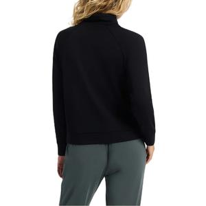 Sweat à capuche coupe ajustée en coton éponge d'hiver de qualité supérieure pour femmes pull à cordes décontracté Logo personnalisé Yoga vierge poche kangourou haut ourlet fendu - Product Image 4